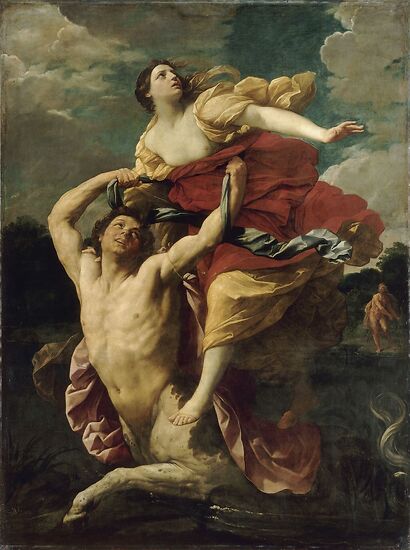 Dejanire kidnapped by the centaur Nessus (canvas without frame