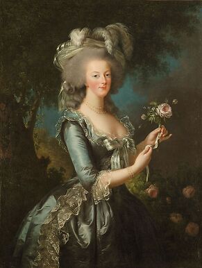 La reine Marie-Antoinette dit "à la Rose"