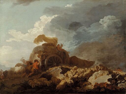 The Storm or the mired cart