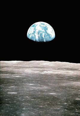 La terre vue de la Lune