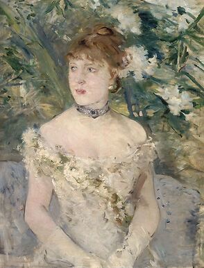 Jeune femme en toilette au bal (détail)