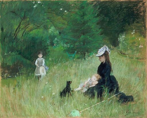 Sur l'herbe [Sur la pelouse ou Dans un parc] (détail)