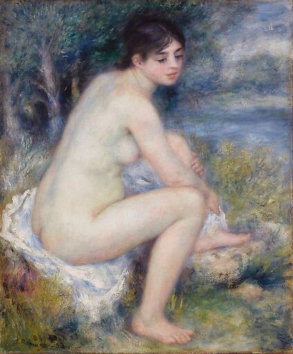Femme nue dans un paysage