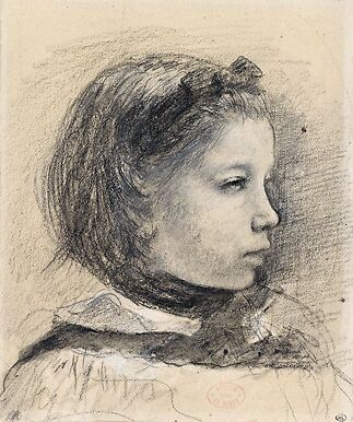 Giulia Bellelli, étude pour Portrait de famille, dit aussi La Famille Bellelli