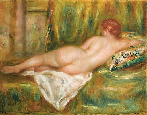 Nu couché vu de dos (détail)