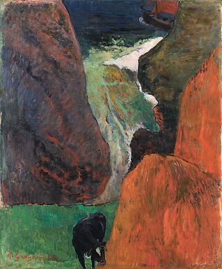 Au-dessus du gouffre, dit aussi Marine avec vache