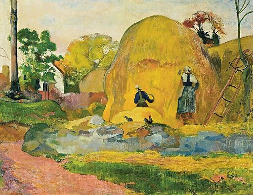 Les Meules jaunes, dit aussi La Moisson blonde (détail)