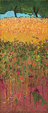 Le Champ de blé d'or et de sarrasin (détail)