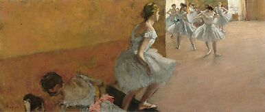 Danseuses montant un escalier