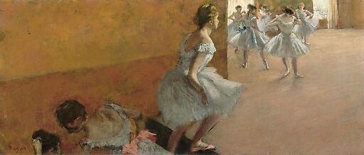 Danseuses montant un escalier