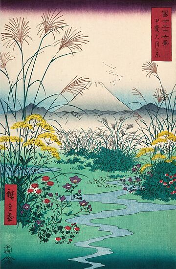 Hitoshi Odagiri パステル画 84/175 Utagawa Hiroshige (1797–1858), SUDDEN SHOWER OVER SHIN-OHASHI