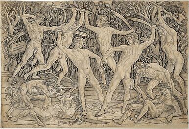 Bataille de dix hommes nus