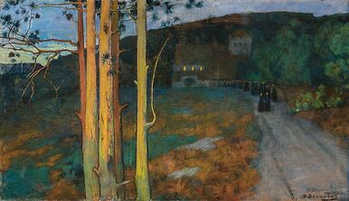 Procession au crépuscule (détail)