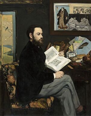 Portrait de M. Émile Zola (détail)