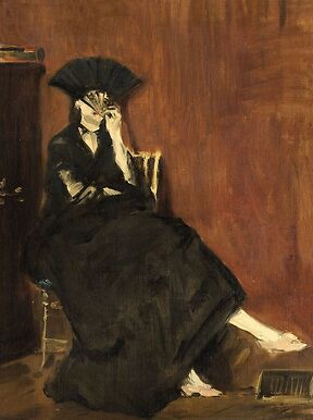 Berthe Morisot à l’éventail (détail)