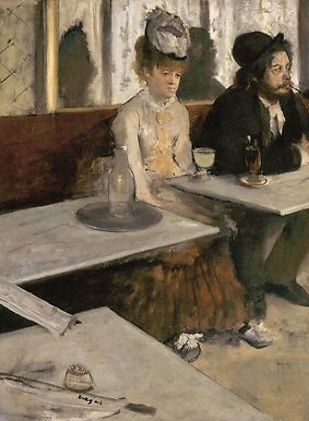 Dans un café [dit aussi L’Absinthe] (détail)