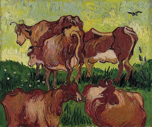 Les Vaches (d’après Gachet, d’après Jordaens)