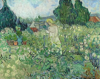 Mademoiselle Gachet dans son jardin à Auvers-sur-Oise