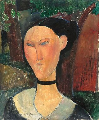 Femme au ruban de velours