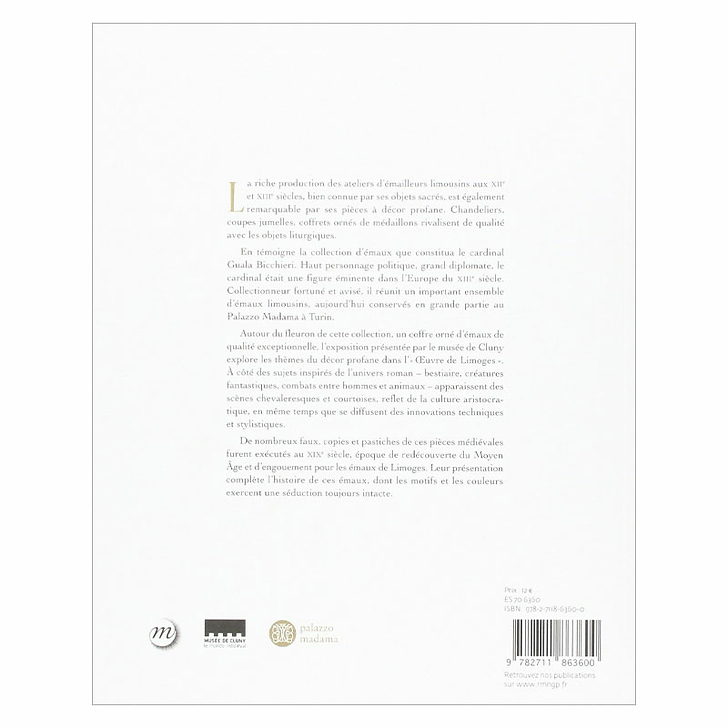 Les émaux de Limoges à décor profane - Autour des collection du Cardinal Guala Bicchieri - Catalogue d'exposition