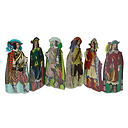 6 Bookmarks accordeon Musketeers