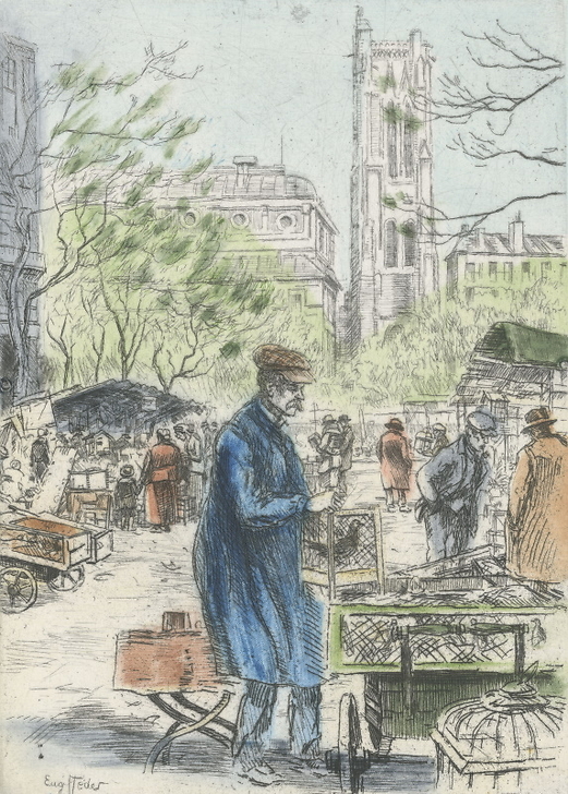 The bird market - Eugène-Louis Véder