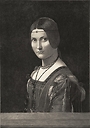 Portrait de femme, dite "La belle ferronnière" - Léonard de Vinci