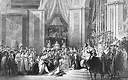 Sacre de l'empereur Napoléon Ier et couronnement de l'Impératrice Joséphine dans la cathédrale Notre-Dame de Paris