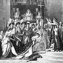Sacre de l'empereur Napoléon Ier et couronnement de l'Impératrice Joséphine dans la cathédrale Notre-Dame de Paris