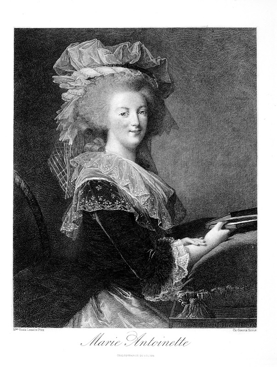 Portrait de Marie-Antoinette, en buste - Elisabeth Vigée Le Brun