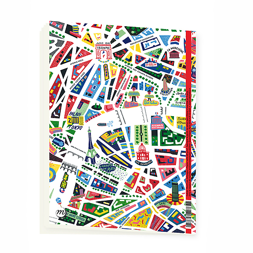 "Paris map" Notebook