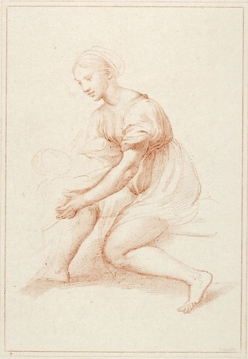 Study of the Virgin for the holy family of Francis I - Raphael