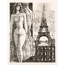 Nu à la tour Eiffel, 1952 - Marcel Gromaire