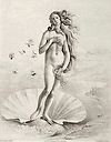 Birth of Venus. Fragment - Botticelli