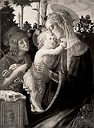 The Virgin, the child Jesus and Saint John - Botticelli