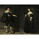 Portraits de Marten Soolmans et d'Oopjen Coppit - Rembrandt Harmensz. van Rijn