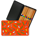 Boîte de crayons de couleur duo Hiéroglyphes
