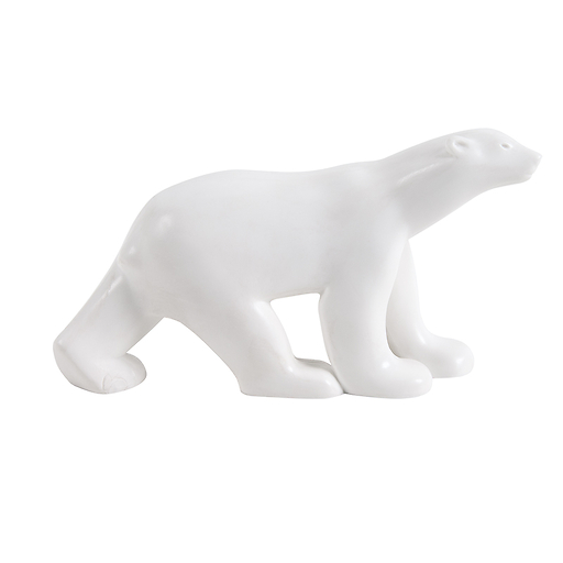 Figurine Ours blanc Pompon