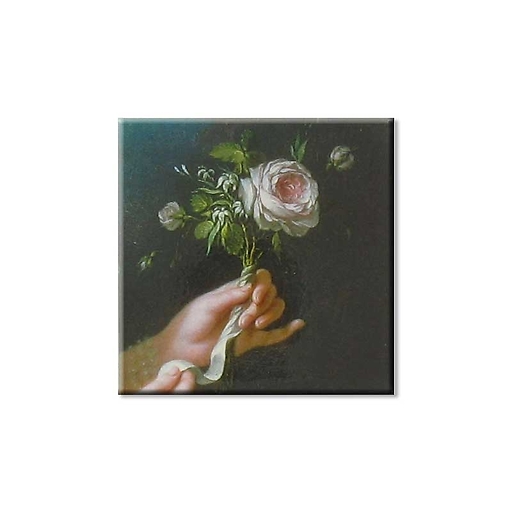 Marie-Antoinette à la rose (détail)