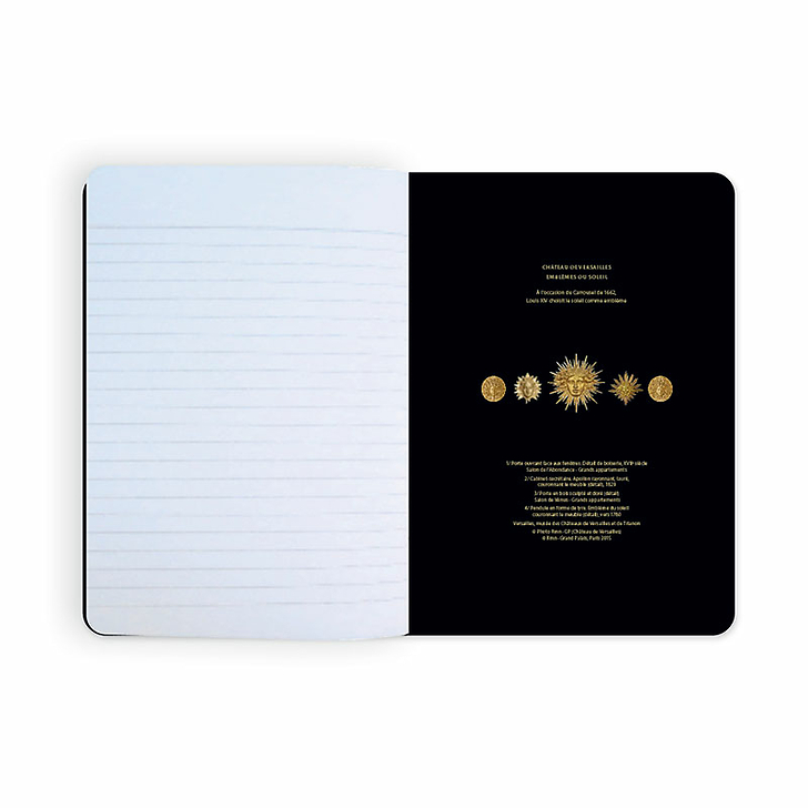 Cahier Château de Versailles Emblèmes du soleil