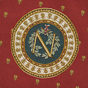 Housse de coussin "Napoléon" (Fond Rouge)