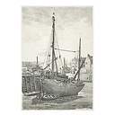 Grande barque à Saint-Valéry-en-Caux - Emile-Frédéric Nicolle