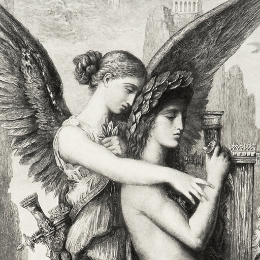 Hésiode and the muse - Gustave Moreau