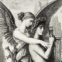 Hésiode et la muse - Gustave Moreau