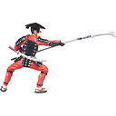 Figurine Le samouraï à la lance
