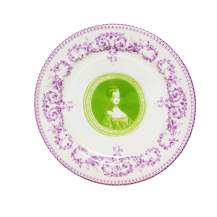 Box of 4 small dessert plates "Marie-Antoinette"