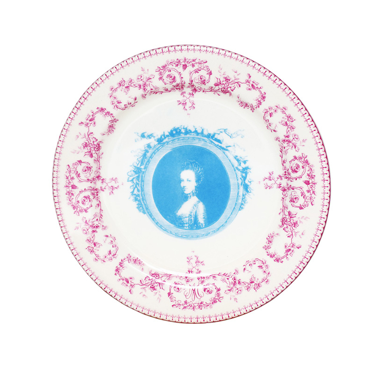 Box of 4 small dessert plates "Marie-Antoinette"
