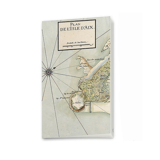 Map of isle of Aix - Small notebook