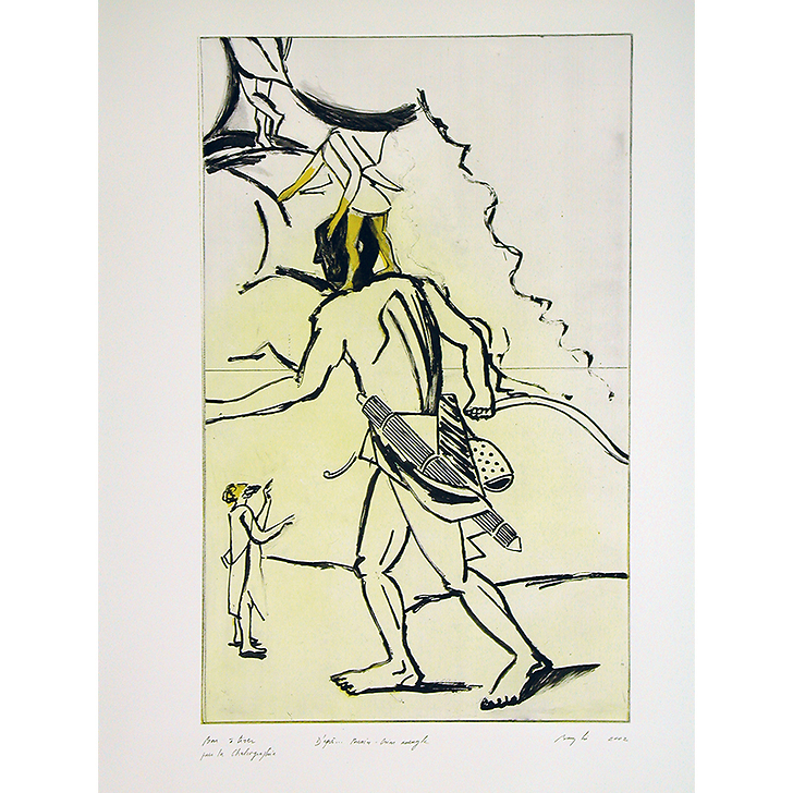 Orion aveugle cherchant le soleil levant