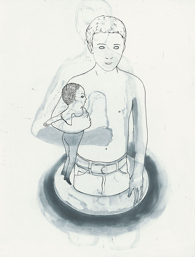 Boy with the rubber ring - Françoise Petrovitch